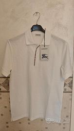 Burberry Polo Uomo Bianca – Slim Fit – Taglia S