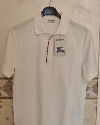 Burberry Polo Uomo Bianca – Slim Fit – Taglia S