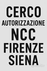 Ncc licenza firenze toscana