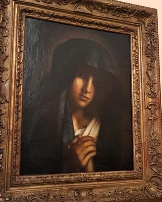 Dipinto Quadro Vergine Orante Antiquariato