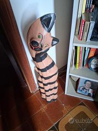 gatto in legno