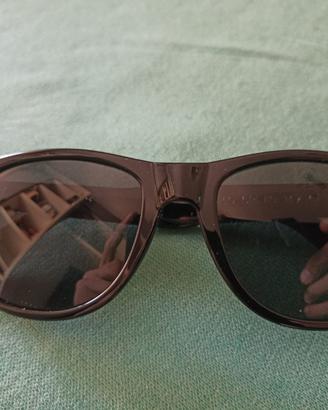 Occhiali da sole quadrati Colore stile Rayban Nero