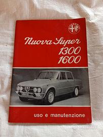 Alfa Romeo Giulia Nuova Super 1.3 1.6 Uso Manutenz