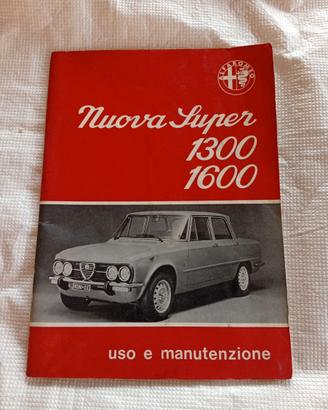 Alfa Romeo Giulia Nuova Super 1.3 1.6 Uso Manutenz