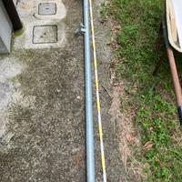 Palo da tetto per antenna 2mt + curva