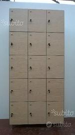 Armadietto porta valori 15 posti palestra scuola