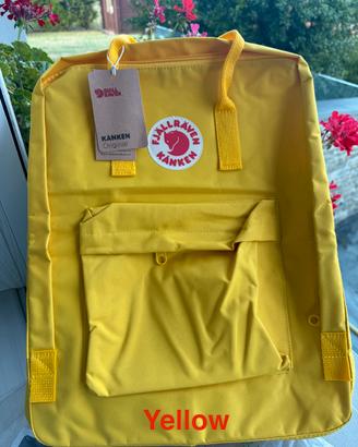 Zaino Fjallraven Kanken Nuovo Giallo