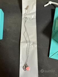 Collanina tiffany cuore rosa