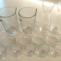 Bicchieri e caraffe in vetro - set 16 pezzi