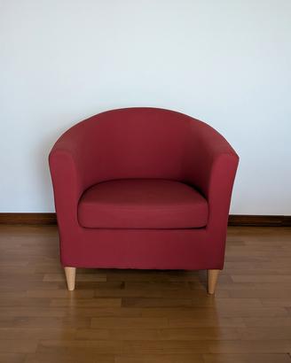 Poltrona IKEA TULLSTA rosso bordeaux eccellente