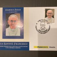 Cartolina postale Papa Francesco