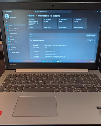 Pc portatile lenovo I5 8th 4 core 12 gb ram