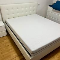 Letto matrimoniale contenitore con materasso