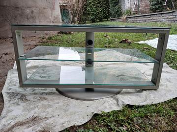 Mobile in vetro e metallo per Televisore