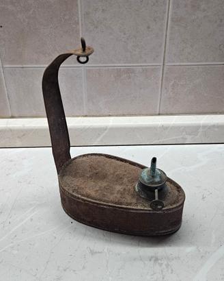 lampada a carburo da minatore anni 20