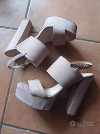 sandali donna scamosciata 