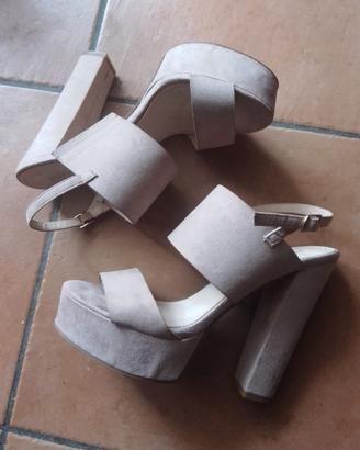 sandali donna scamosciata 