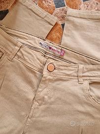 Pantaloni donna jeans beige alcott tg 40