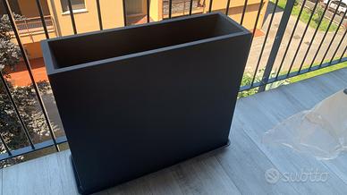 Vaso e sottovaso da esterno Grigio - NUOVO
