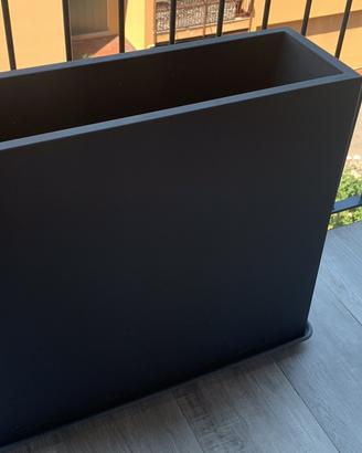 Vaso e sottovaso da esterno Grigio - NUOVO
