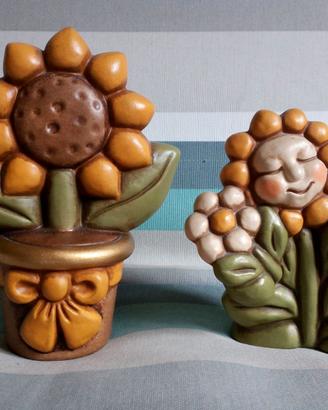 Due Piantine con fiori Thun  