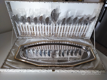 Set posate + vassoio pesce