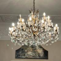 lampadario di bronzo 