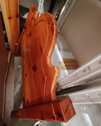 Letto singolo in pino