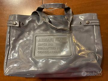 Borsa a mano Armani Jeans grigia