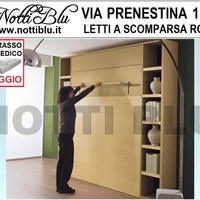 Letto a Scomparsa 2 piazze in legno rovere chiaro