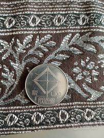 moneta  rara  100 lire  Guglielmo Marconi 