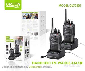 Coppia Walkie Talkie PMR446 16 Canali Torcia