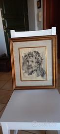 Quadro con volto di Cristo