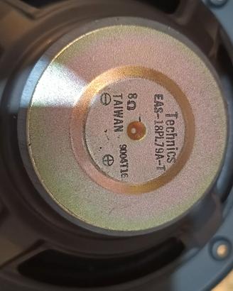 technics woofer tweeter e crossover 