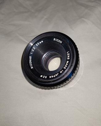 Ricoh Riconar 55mm f 2.2 attacco pk 