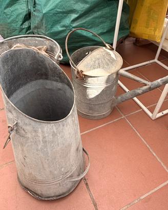 Set giardino in latta vintage