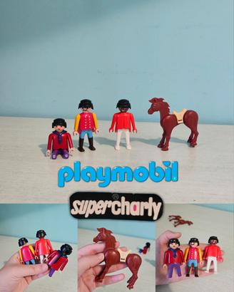 Lotto Playmobil Vintage + Cavallo Super Charly