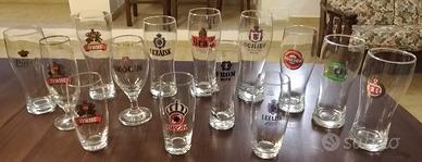 Collezione bicchieri da birra