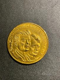 Moneta tributo a John e Robert Kennedy