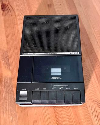 Registratore Cassette Grundig CR 550 Vintage