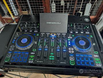consolle dj Denon prime 4 + hard disk + case udg