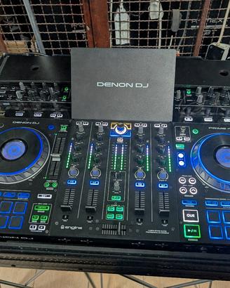 consolle dj Denon prime 4 + hard disk + case udg