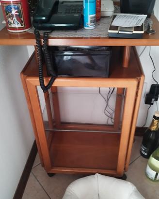 Mobiletto porta telefono e riviste 