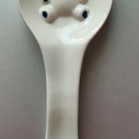 Poggia mestolo in ceramica - Decorazione a orsetto