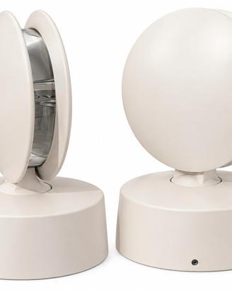 Coppia applique LED 9W orientabili design bianco