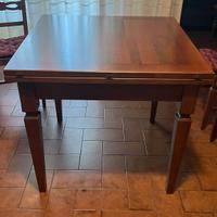 Tavolo in legno massello a libro