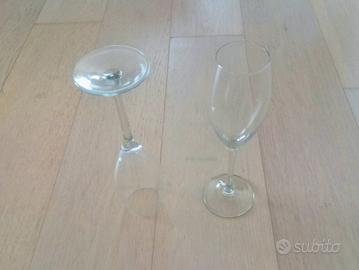 servizio flute champagne in vetro