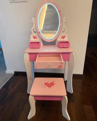 Specchio delle principesse con seggiolino