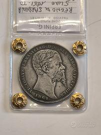 Sardegna - 5 lire 1861 (T)