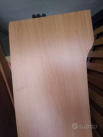 letto matrimoniale  -  col. noce + comodini